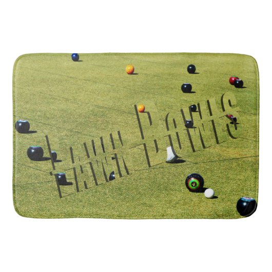 wandelschoenen en Logo, Badmat (Voorkant)