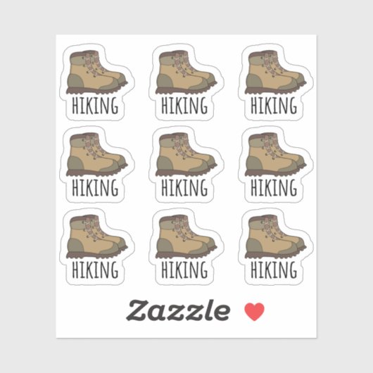 Wandelschoenen Hiker Bergbeklimmen Bujo Planner Sticker (Vel)
