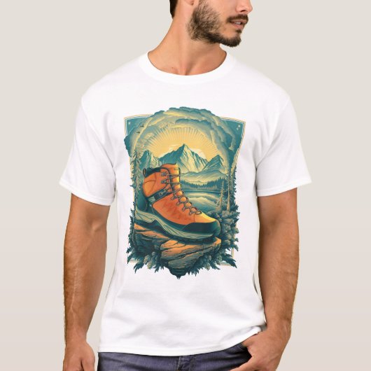 wandelschoenen t-shirt (Voorkant)
