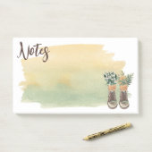 Wandelschoenen & Wildbloemen Post-it® Notes (Op bureau)