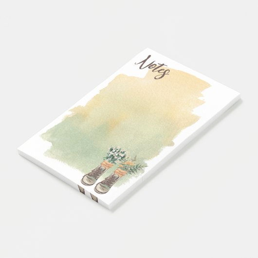 Wandelschoenen & Wildbloemen Post-it® Notes (Schuin)