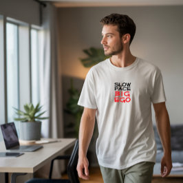 Wandelshirt met campinghumor in het zwart t-shirt