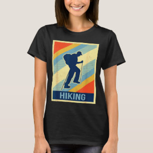 Wandelsportliefhebber vintage retro t-shirt