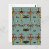 Wandelstokken, Katydiden en libellen Briefkaart (Voorkant / Achterkant)