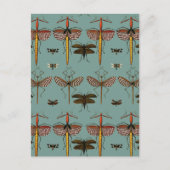 Wandelstokken, Katydiden en libellen Briefkaart (Voorkant)