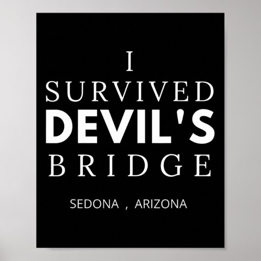 Wandeltocht Devils Bridge Sedona Arizona Red Rock Poster (Voorkant)