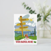 Wandeltocht in Joegoslavië Briefkaart (Staand voorkant)