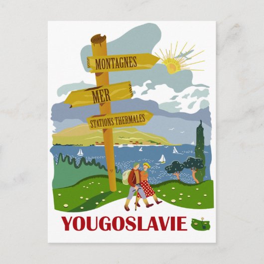 Wandeltocht in Joegoslavië Briefkaart (Voorkant)