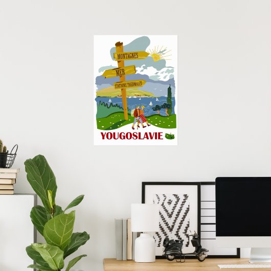 Wandeltocht in Joegoslavië Poster (Thuiskantoor)