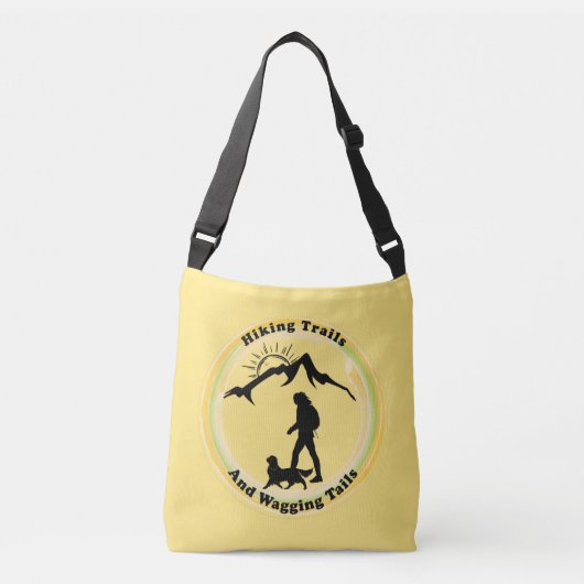 Wandeltrails en wagingstaarten, Cavalier Spaniel  Crossbody Tas (Voorkant)