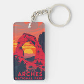 Wandeluitrusting voor Arches National Park Sleutelhanger (achterkant)