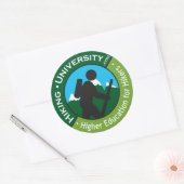 Wandeluniversiteit - Circle Promo Sticker (Envelop)