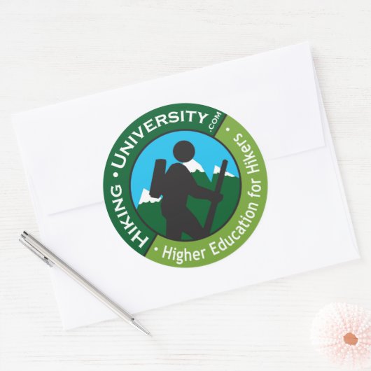 Wandeluniversiteit - Circle Promo Sticker (Envelop)