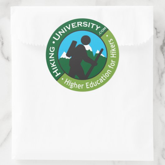 Wandeluniversiteit - Circle Promo Sticker (Tas)