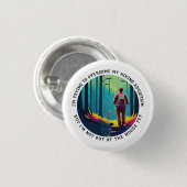 Wandelverslaving Ronde Button 3,2 Cm (Voorkant /achterkant)