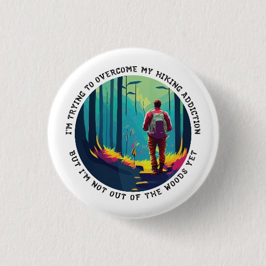 Wandelverslaving Ronde Button 3,2 Cm (Voorkant)