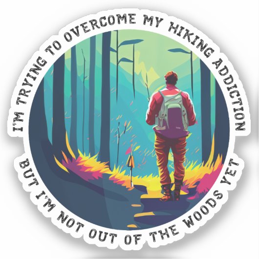 Wandelverslaving Sticker (Voorkant)
