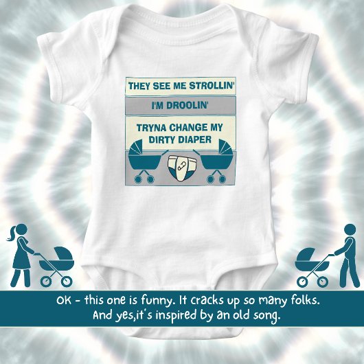 Wandelwagen en luier romper