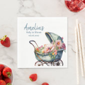 wandelwagen gepersonaliseerd Baby shower Servet (Insitu)