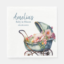  wandelwagen gepersonaliseerd Baby shower Servet