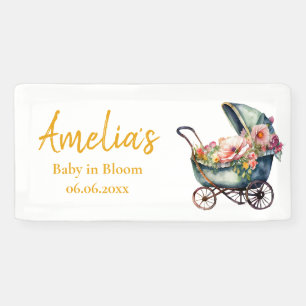  wandelwagen gepersonaliseerd Baby shower Spandoek