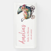  wandelwagen gepersonaliseerd Baby shower Spandoek (Verticaal)