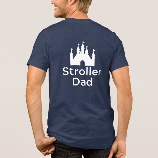 Wandelwagenpapa Tri-Blend Shirt (Achterkant)