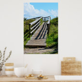 Wandelweg naar het strand poster (Keuken)