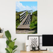 Wandelweg naar het strand poster (Thuiskantoor)