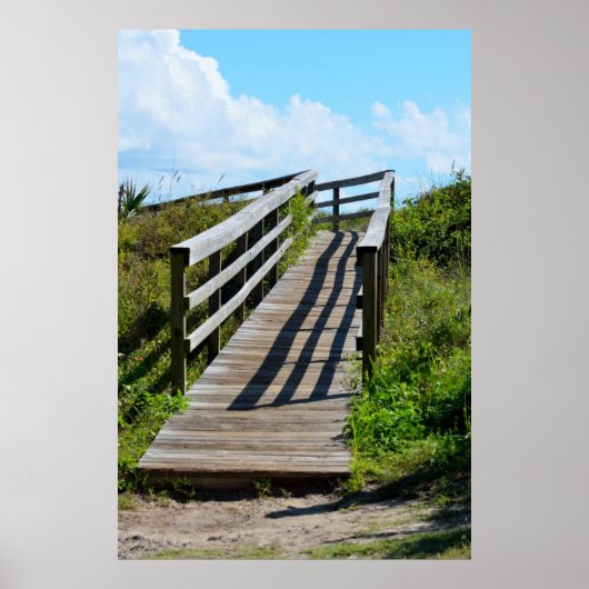 Wandelweg naar het strand poster (Voorkant)