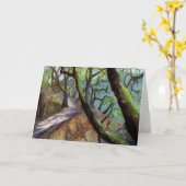 Wandelwerk, wenskaart kaart (Gele Bloem)