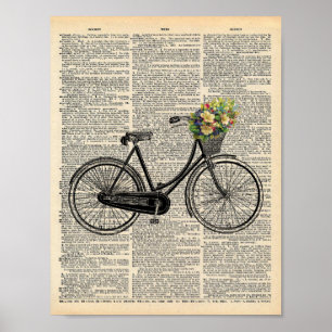  Wandencyclus met bloemen Poster