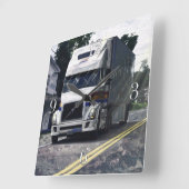 Wandenkast voor vrachtwagenchauffeurs vierkante klok (Hoek)