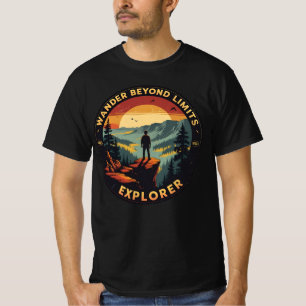 Wander Beyond Limits beroemd gemaakt door Retro Ex T-shirt