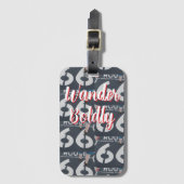 Wander Boldly Bagagelabel (Voorkant (verticaal))