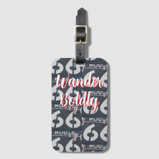 Wander Boldly Bagagelabel (Voorkant (verticaal))