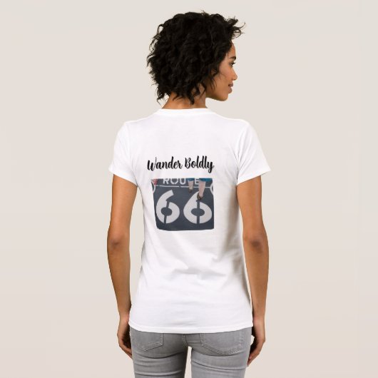 Wander Boldly T-shirt (Achterkant volledig)