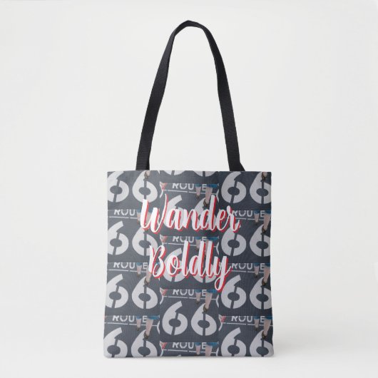 Wander Boldly Tote Bag (Voorkant)