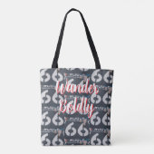 Wander Boldly Tote Bag (Achterkant)