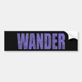 Wander Bumpersticker (Voorkant)