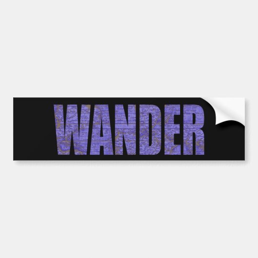 Wander Bumpersticker (Voorkant)