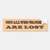 Wander Bumpersticker (Voorkant)