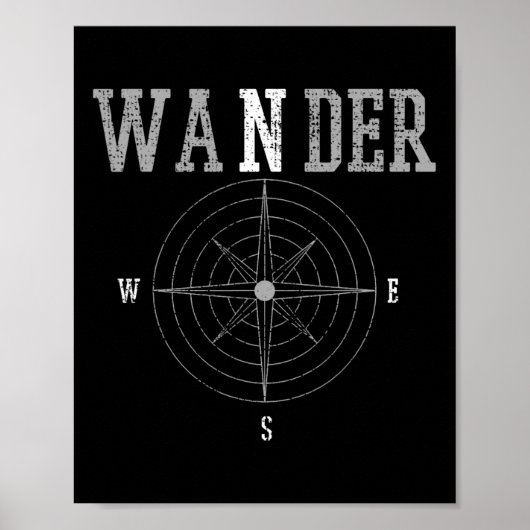 Wander Comp Wandel Kampeer Avontuur Poster (Voorkant)