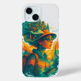 Wander far. Dream big. Live free. iPhone 15 Case