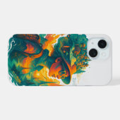 Wander far. Dream big. Live free. iPhone 15 Case (Achterkant horizontaal)