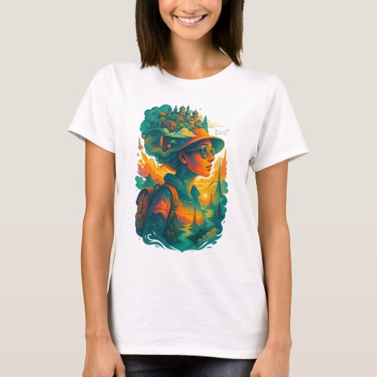 Wander far. Dream big. Live free. T-shirt (Voorkant)