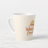 Wander Freely Nature Travel Hiking Quote Latte Mok (Linkerhoek)