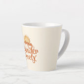 Wander Freely Nature Travel Hiking Quote Latte Mok (Rechterhoek)