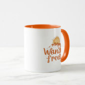 Wander Freely Nature Travel Hiking Quote Mok (Voorkant rechts)