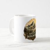 Wander Higher Bergavontuur Vintage Koffiemok (Voorkant links)